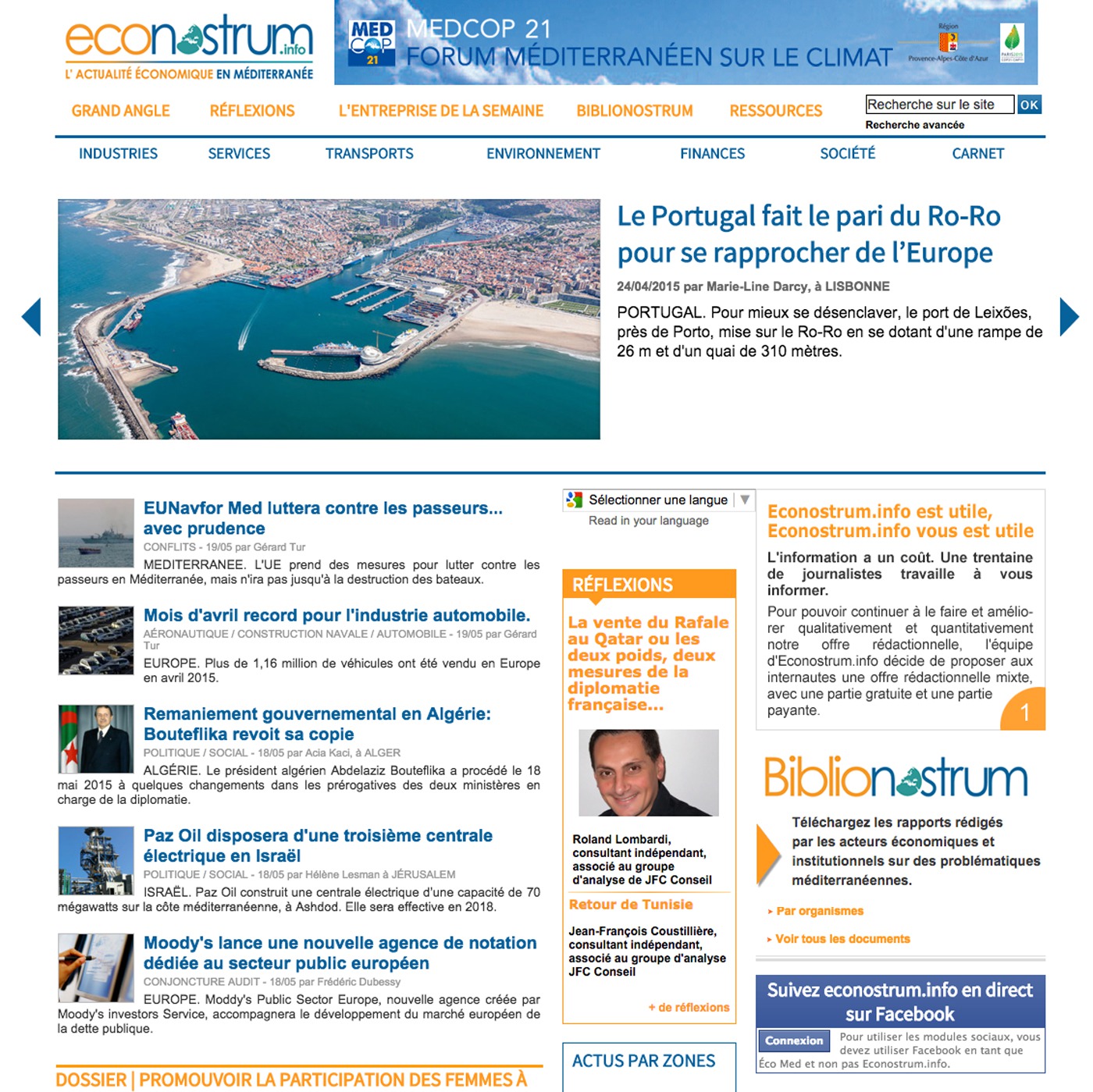 Econostrum | Toute l'actualité économique en Méditerranée