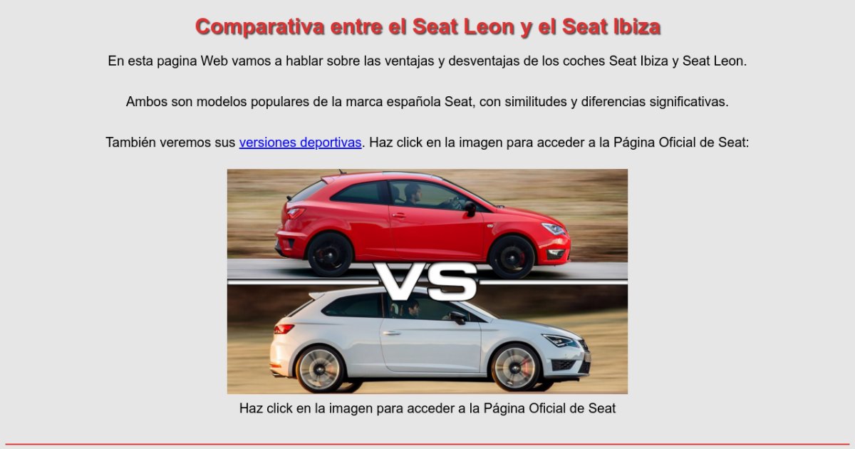 Comparativa coches
