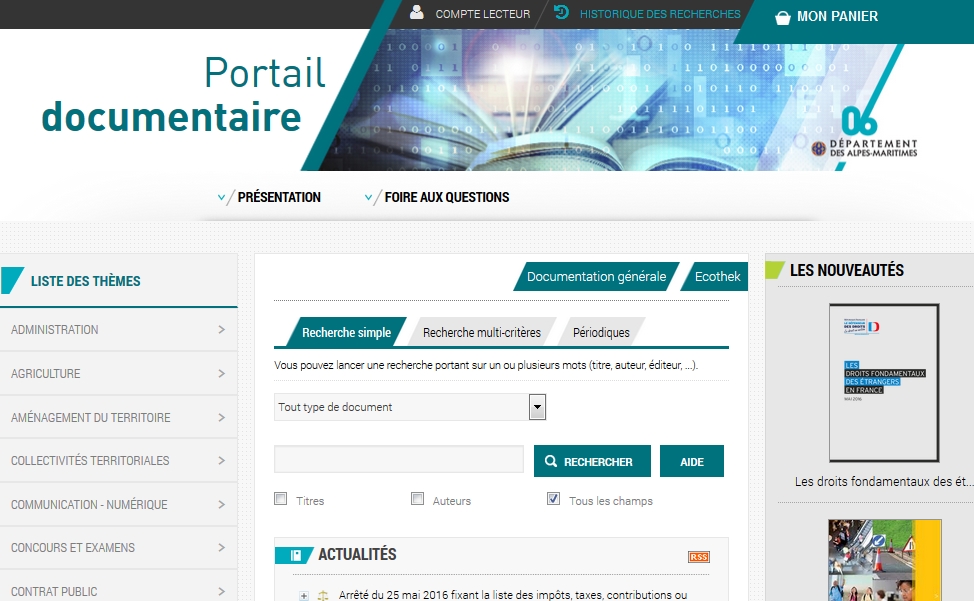 Nouveautés : Contrat public